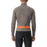 Castelli RADDOPPIA 3 Jacke Warme & winddichte Winter-Radjacke, Nickel gray/red orange