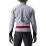 Castelli RADDOPPIA 3 Jacke Warme & winddichte Winter-Radjacke, Nickel gray/red orange