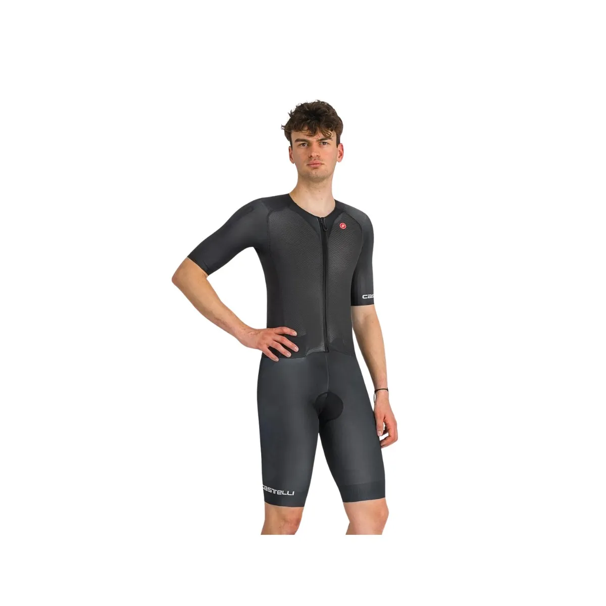 Castelli Sanremo BTW Kurzarm-Radanzug, Schwarz Castelli Sanremo BTW Kurzarm-Radanzug, Schwarz