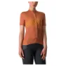 Castelli Unilimited Sentiero Kurzarm-radtrikot, Mocha / goldenrod