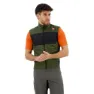 Light military green / dark grey / brilliant orange