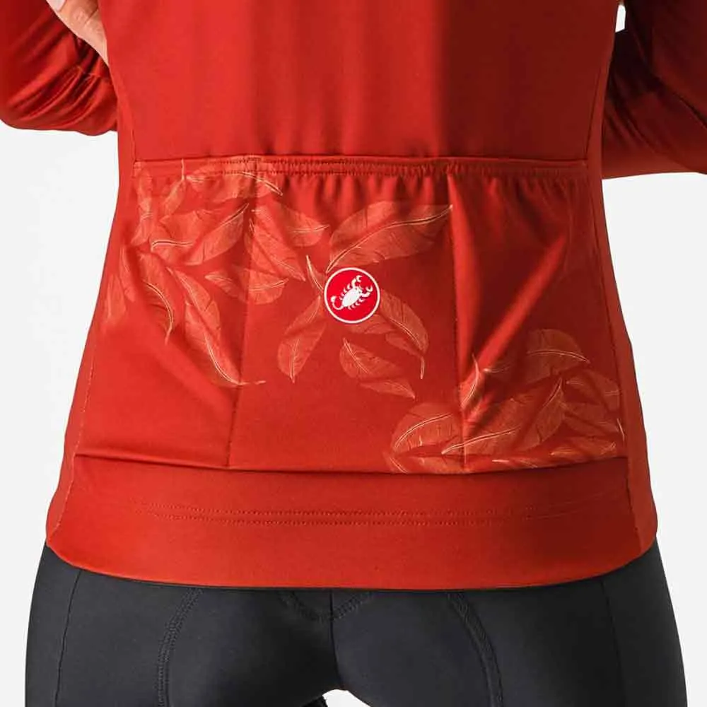 Castelli Unlimited Thermal 2 Langarm-trikot, Red ocre / silver moon Castelli Unlimited Thermal 2 Langarm-trikot, Red ocre / silver moon