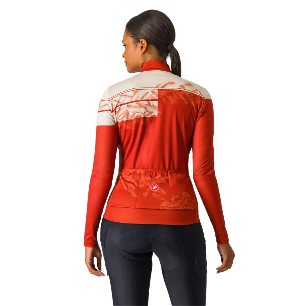 Castelli Unlimited Thermal 2 Langarm-trikot, Red ocre / silver moon Castelli Unlimited Thermal 2 Langarm-trikot, Red ocre / silver moon
