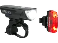 CatEye HL-EL360G RC GVOLT25 + TL-LD620G RapidMicroG Beleuchtungsset mit StVZO