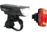 CatEye HL-EL360G RC GVOLT25 + TL-LD620G RapidMicroG Beleuchtungsset mit StVZO, Schwarz, one_size