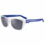 Cebe Hacker Sonnenbrille unisex, Shiny translucent / clear blue, 1500 Grey PC AR Silver Flash Mirror/CAT3
