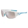 Cebe Northshore Spiegel-sonnenbrille, Matt white / shiny blue, Amber Sensor Silver Mirror/CAT2