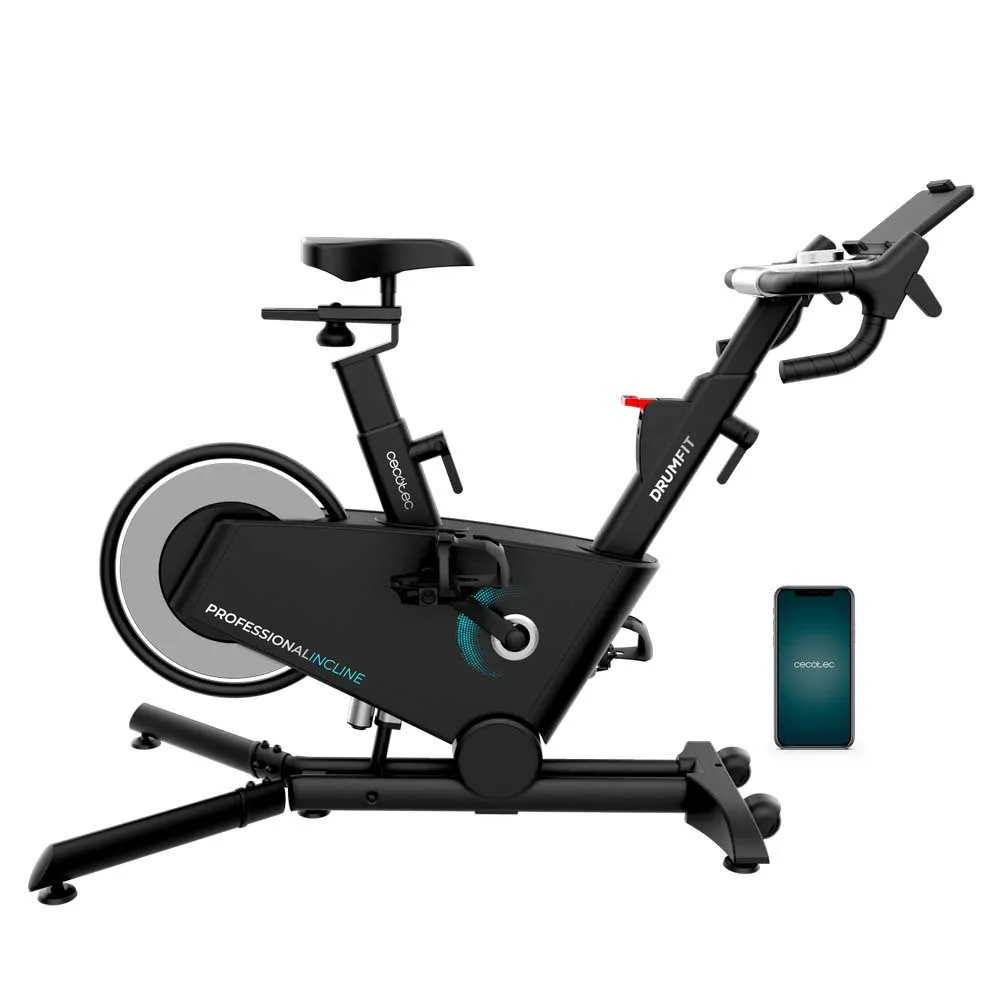 Cecotec Drumfit Professional Incline Indoor-fahrrad, Black / grey / blue, One Size Cecotec Drumfit Professional Incline Indoor-fahrrad, Black / grey / blue, One Size