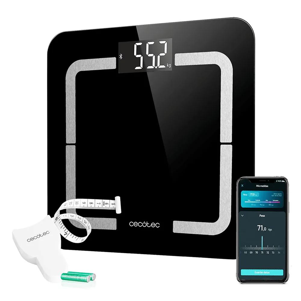 Cecotec Surface Precision Smart Healthy Waage, Black, One Size Cecotec Surface Precision Smart Healthy Waage, Black, One Size