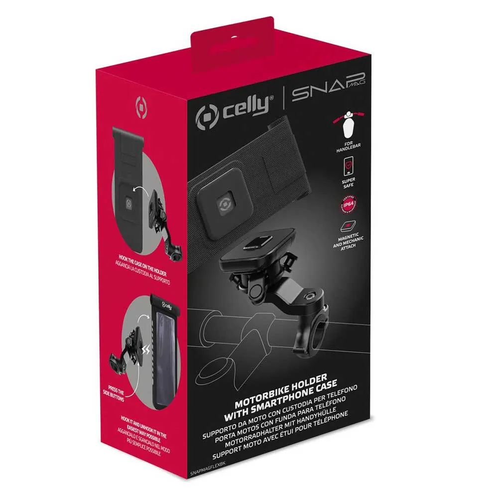 Celly Magn 17 9 Cm Lenkertelefonhalterung, Black, One Size