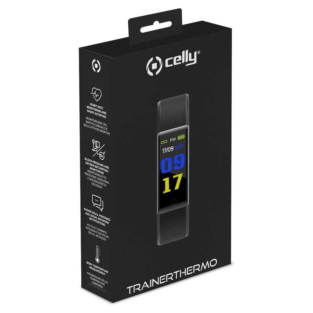 Celly Thermo Fitnessarmband, Black Celly Thermo Fitnessarmband, Black