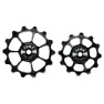 Cema 10/11v Alloy Stainless Steel Fahrrad-schaltröllchensatz, Black, 12-14t