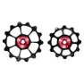 Cema Axs 12s 14t Ceramic Fahrrad-schaltröllchensatz, Black / red, 24mm, 77mm