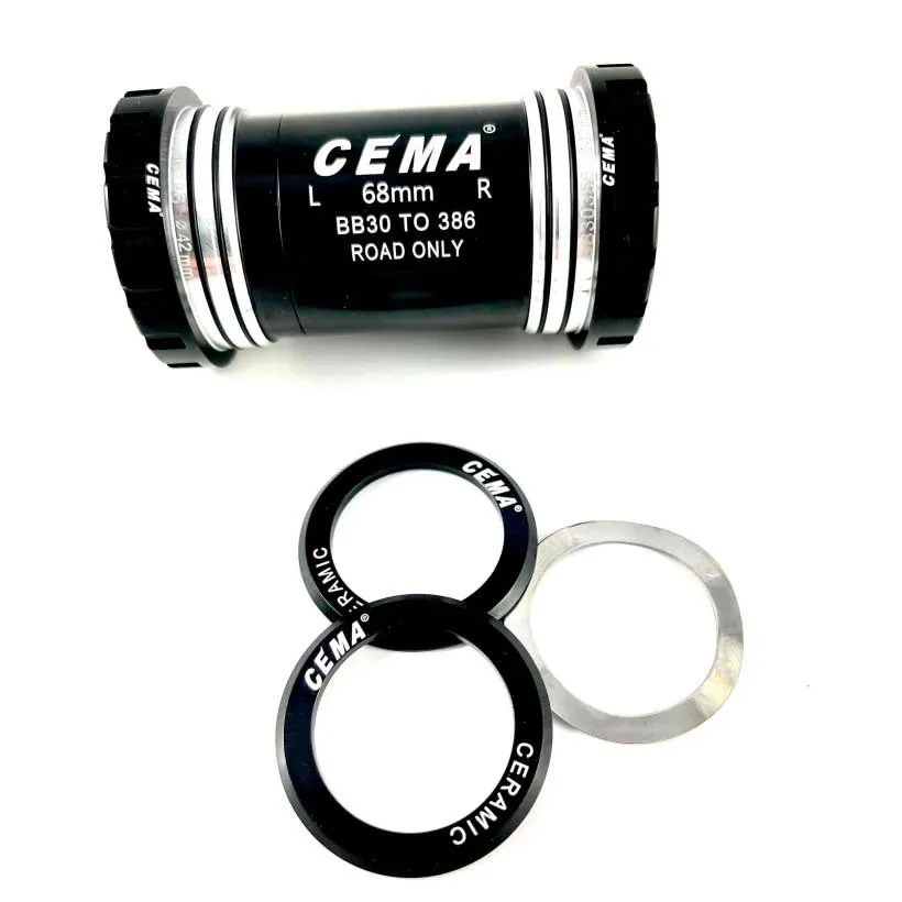Cema Bb30 Rotor 3d+/fsa386 Tretlager, Black, 68mm Cema Bb30 Rotor 3d+/fsa386 Tretlager, Black, 68mm