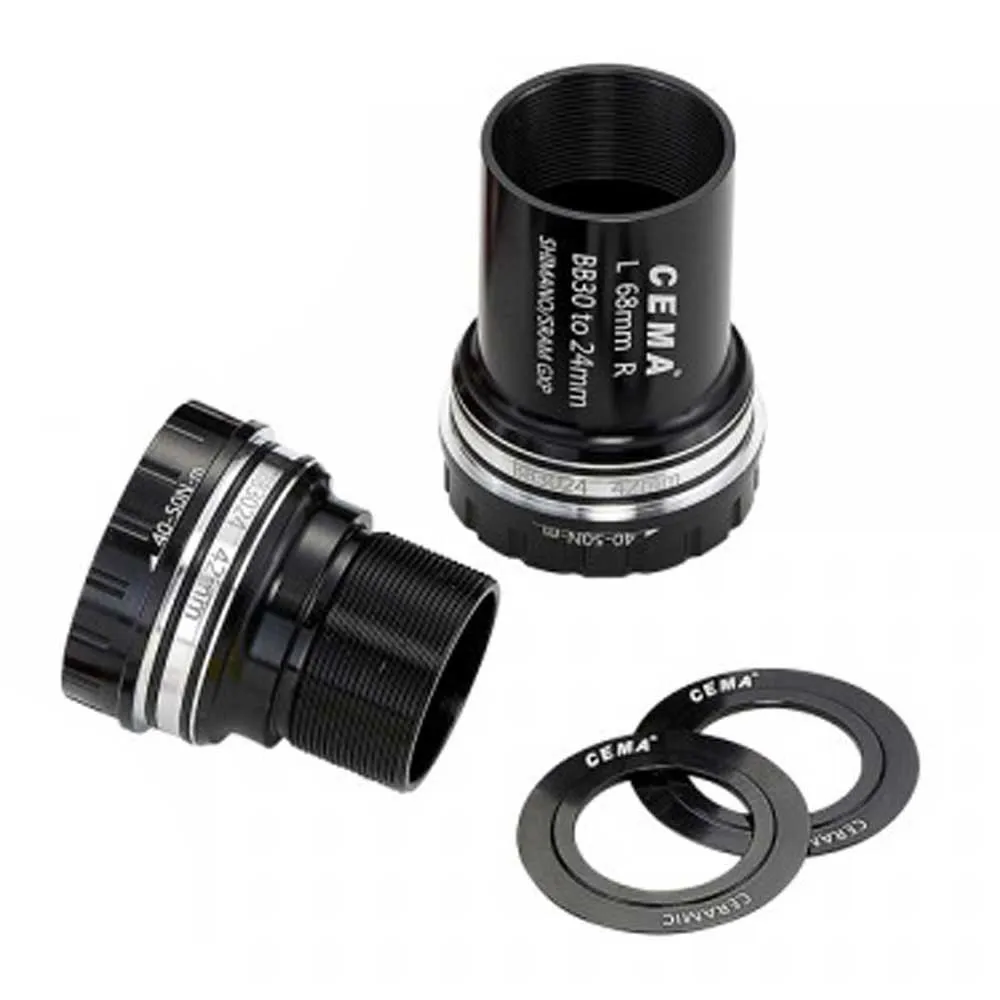 Cema Bb30 Stainless Steel Shimano Lagerschalen, Black, 68/73mm Cema Bb30 Stainless Steel Shimano Lagerschalen, Black, 68/73mm