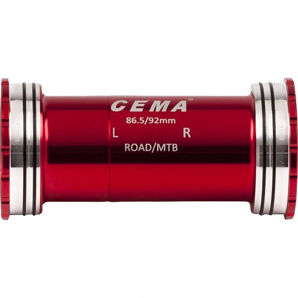 Cema Bb86-bb92 Interlock Ceramic Shimano Lagerschalen, Red, 86.5/92mm