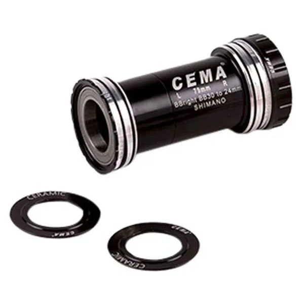 Cema Bbright42 Stainless Steel Shimano Lagerschalen, Black, 79mm Cema Bbright42 Stainless Steel Shimano Lagerschalen, Black, 79mm