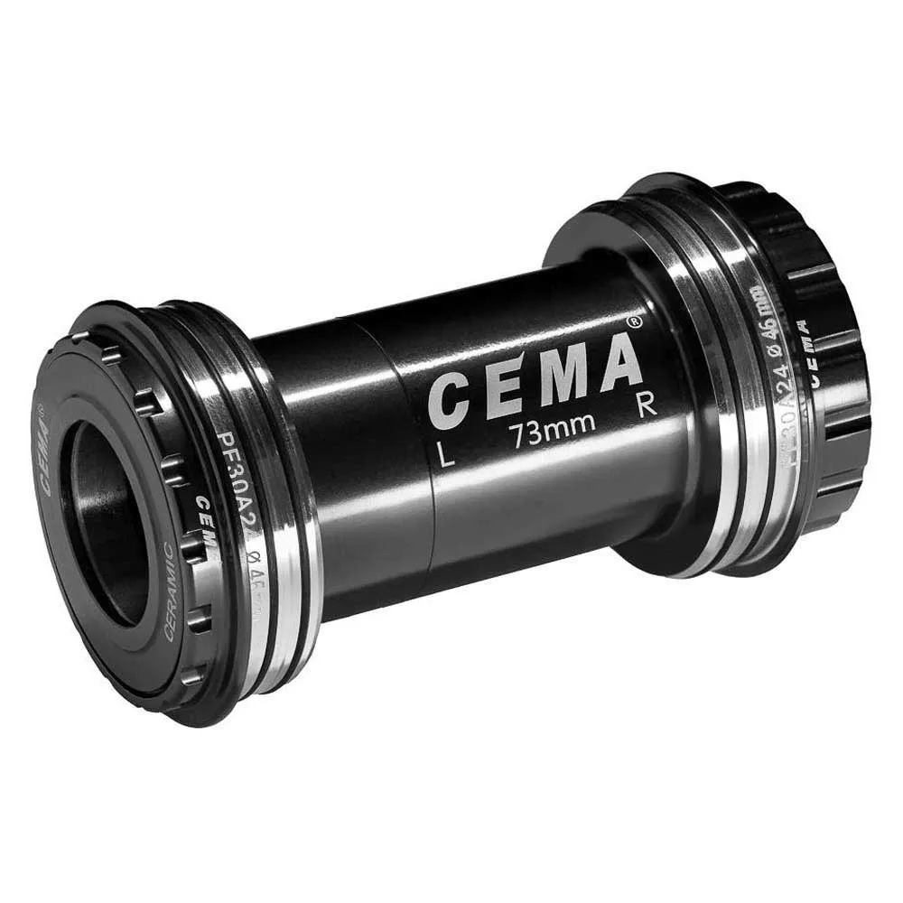 Cema Pf30a Interlock Stainless Steel Shimano Lagerschalen, Black, 73mm