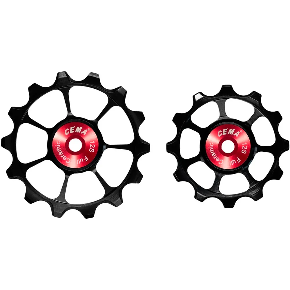 Cema Shimano 105/ultegra Ceramic Fahrrad-schaltröllchensatz, Black, 12-14t Cema Shimano 105/ultegra Ceramic Fahrrad-schaltröllchensatz, Black, 12-14t