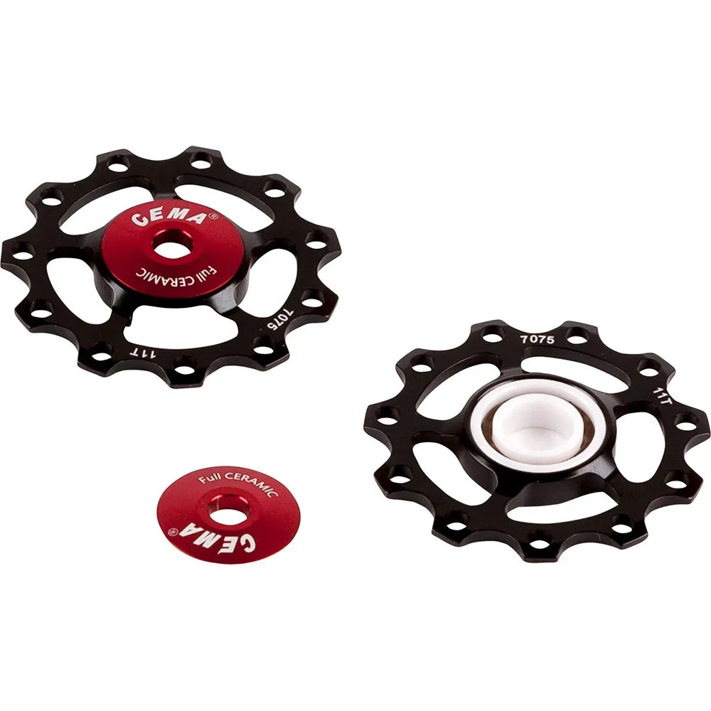 Cema Sram Eagle Full Ceramic Fahrrad-schaltröllchensatz, Black, 12s Cema Sram Eagle Full Ceramic Fahrrad-schaltröllchensatz, Black, 12s