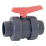 Cepex 05356 Ø110 Dn80 Standard-kugelhahn Innengewinde Klebesockel O-ringe Epdm Schwarzer Punkt, Grey, One Size