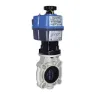 Cepex 30291 Ø200 Ac/dc Pvc-u Absperrklappe Industrielle Epdm-o-ringe Elektrisch Betätigt + Bsr-sicherheitsblock 80-240v, Grey, One Size