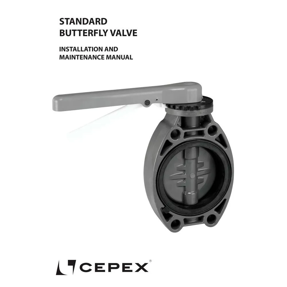 Cepex Stahl 34533 Pvc-u Ø90 Absperrklappen Standardserie Fpm O-ringe Verzinkte Welle, Grey, One Size Cepex Stahl 34533 Pvc-u Ø90 Absperrklappen Standardserie Fpm O-ringe Verzinkte Welle, Grey, One Size