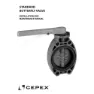 Cepex Stahl 34533 Pvc-u Ø90 Absperrklappen Standardserie Fpm O-ringe Verzinkte Welle, Grey, One Size