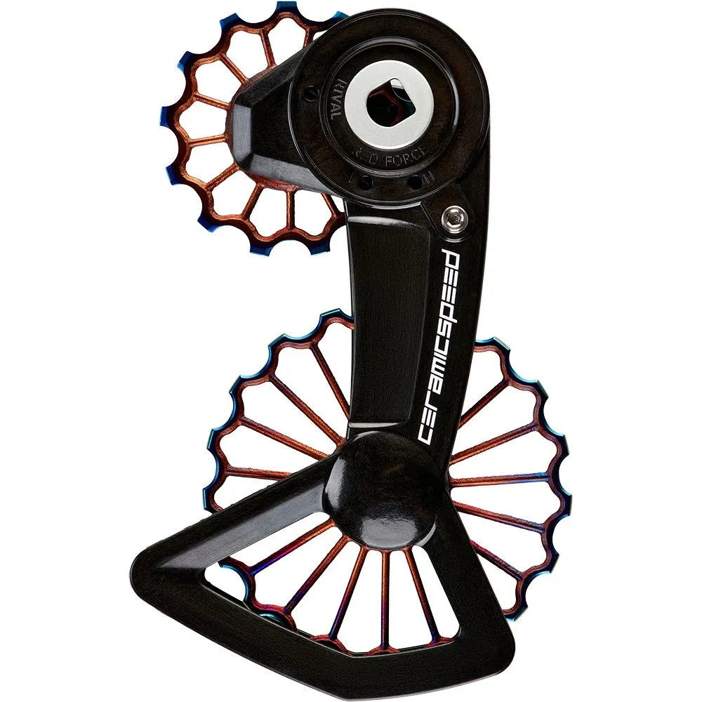 CeramicSpeed Ospw 3d Hollow Sram Red/force Axs Xplr Stützradsystem, Black / oil slick, 13-19t