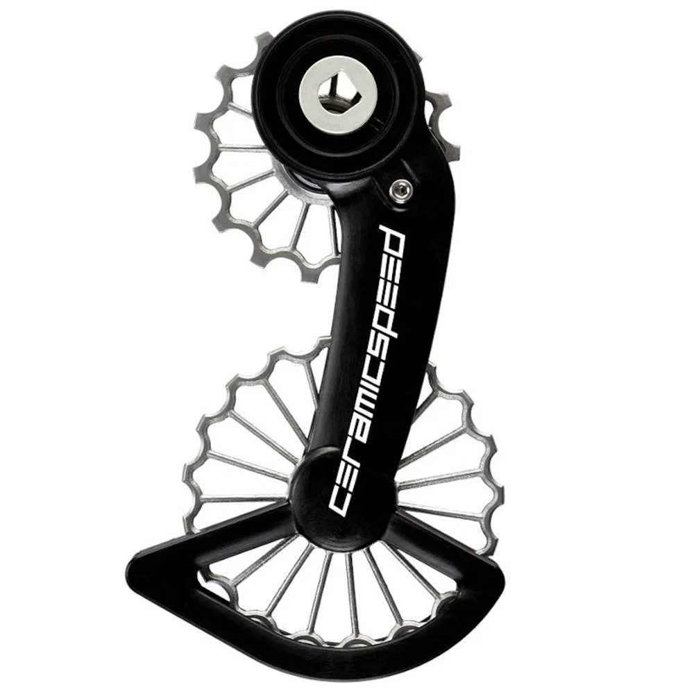 CeramicSpeed Ospw 3d Hollow Titanium Coated Sram Red/force Axs 12s Stützradsystem, Black, 15-19t