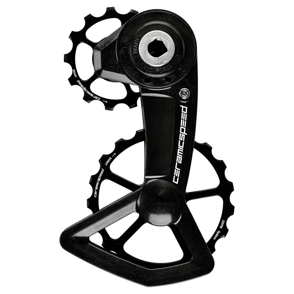 CeramicSpeed Ospw 3d Printed Campagnolo Eps 12s Coated Stützradsystem, Black / silver, 13-19t CeramicSpeed Ospw 3d Printed Campagnolo Eps 12s Coated Stützradsystem, Black / silver, 13-19t