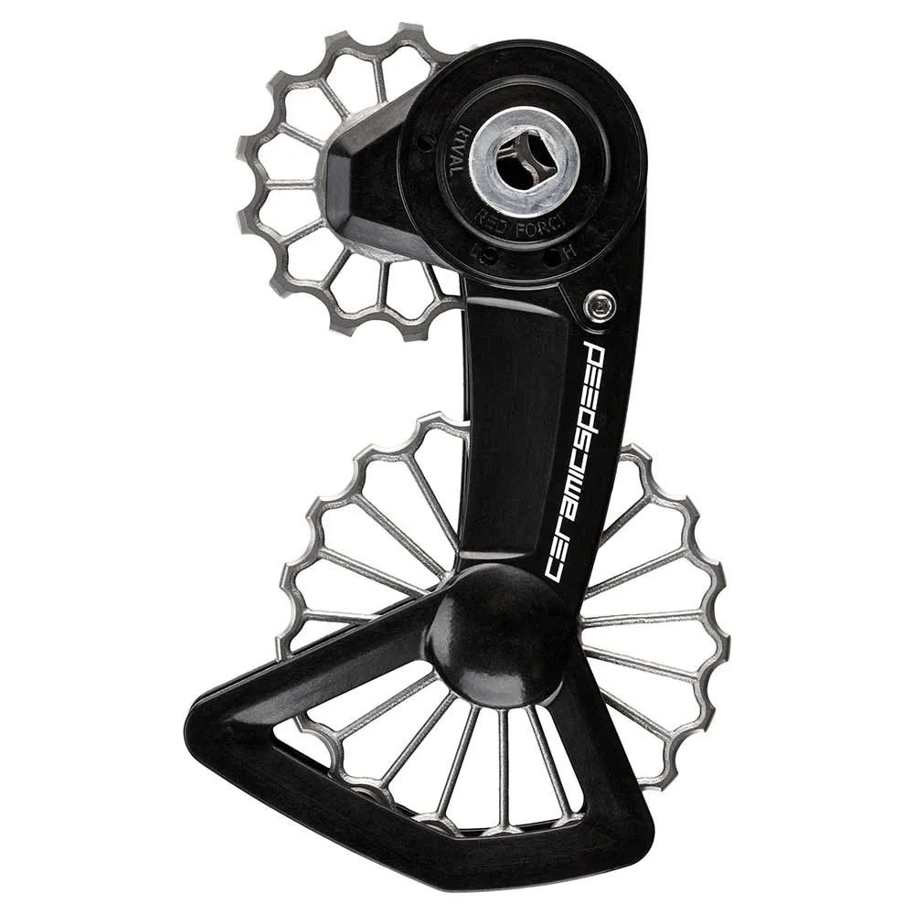 CeramicSpeed Ospw 3d Printed Shimano Da9100-ult8000 Coated Gear Stützradsystem, Black / silver, 13-19t CeramicSpeed Ospw 3d Printed Shimano Da9100-ult8000 Coated Gear Stützradsystem, Black / silver, 13-19t