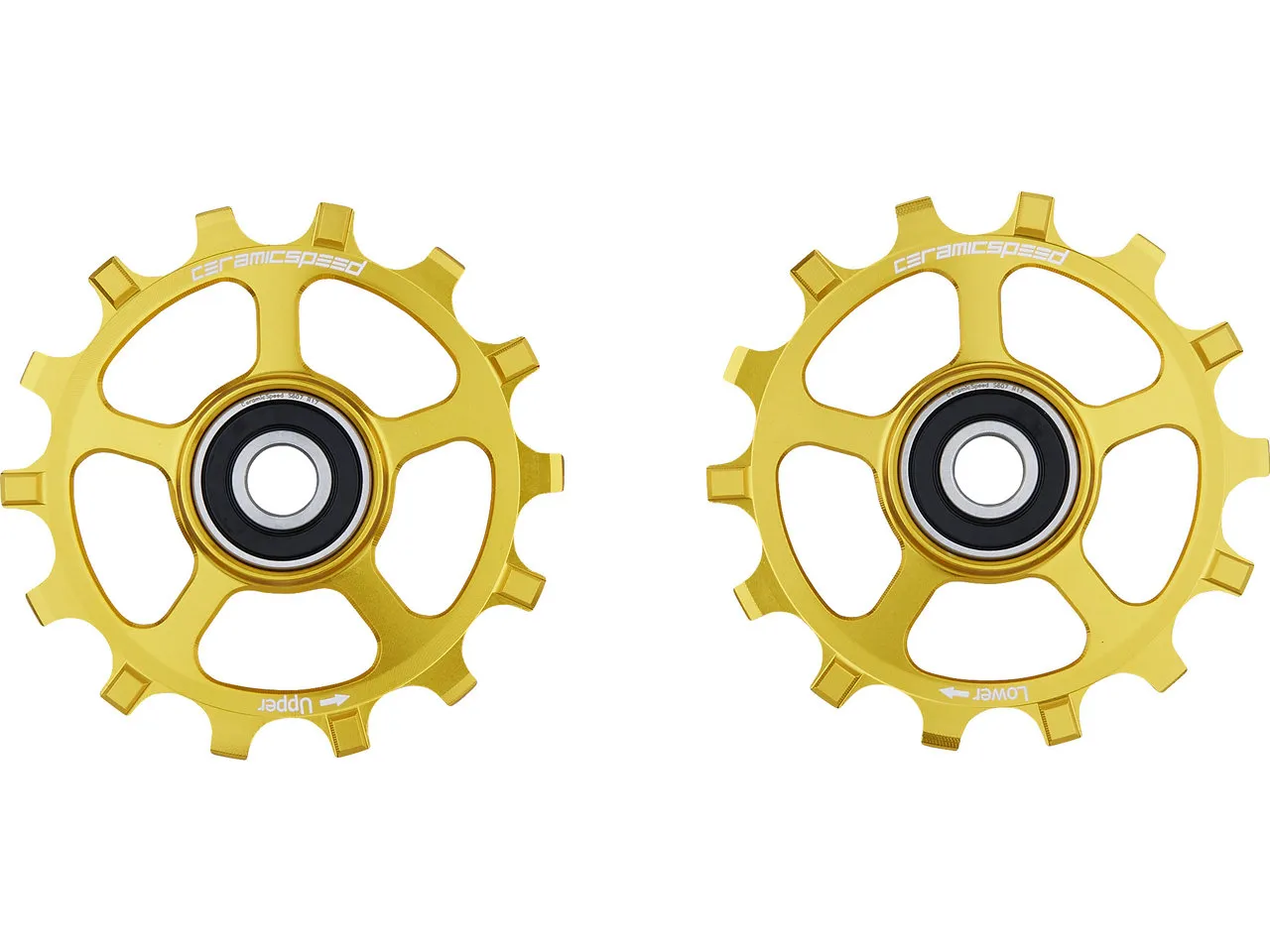 CeramicSpeed Schalträdchen Shimano XT / XTR 12-fach, Gelb, One Size
