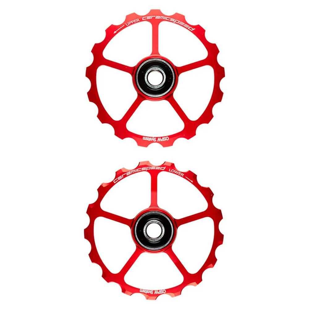 CeramicSpeed Spare Ospw Alloy 17/17t Stützradsystem, Red, One Size CeramicSpeed Spare Ospw Alloy 17/17t Stützradsystem, Red, One Size