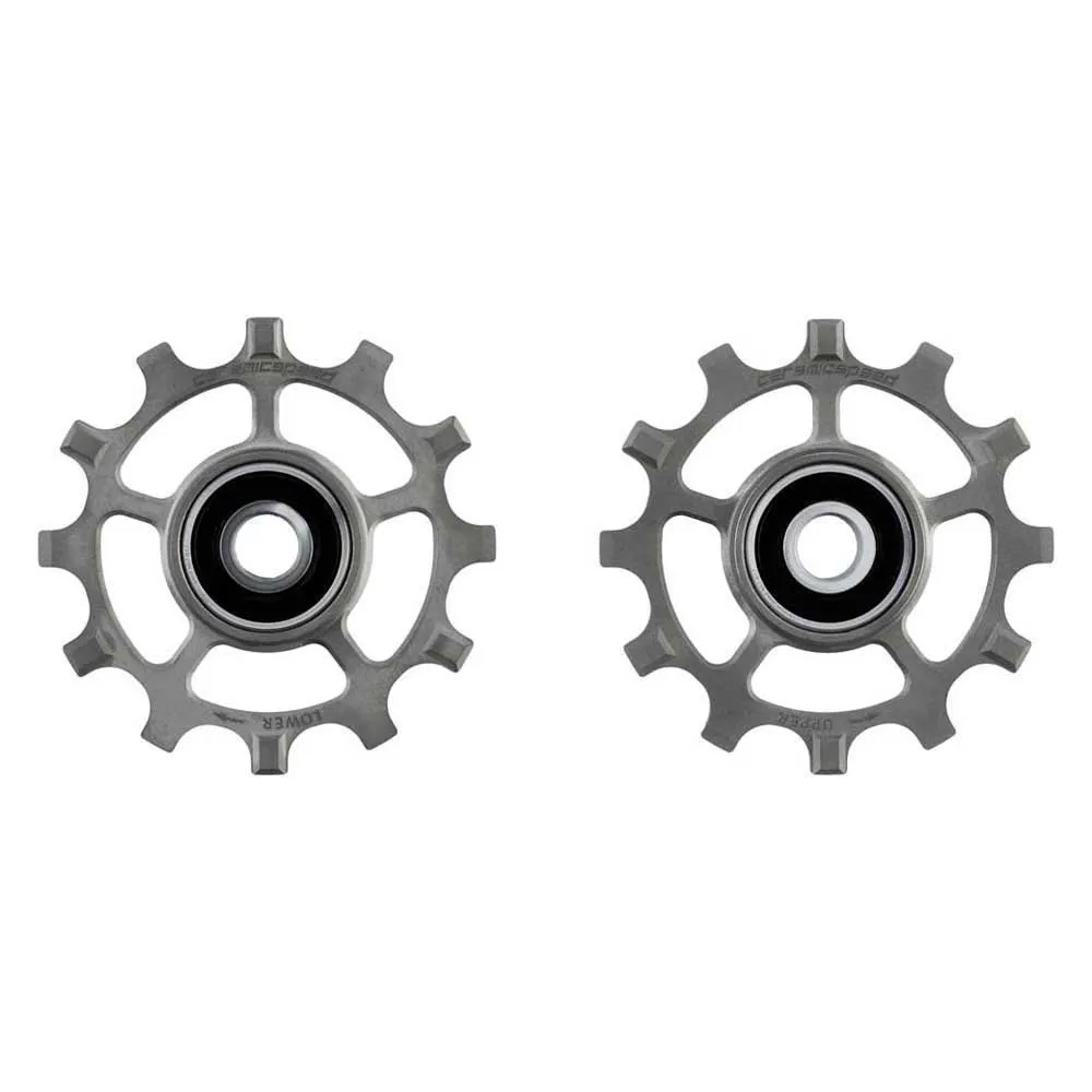 CeramicSpeed Sram Red/force Axs 12s Alternative Coated Fahrrad-schaltröllchensatz, Silver, 12t CeramicSpeed Sram Red/force Axs 12s Alternative Coated Fahrrad-schaltröllchensatz, Silver, 12t