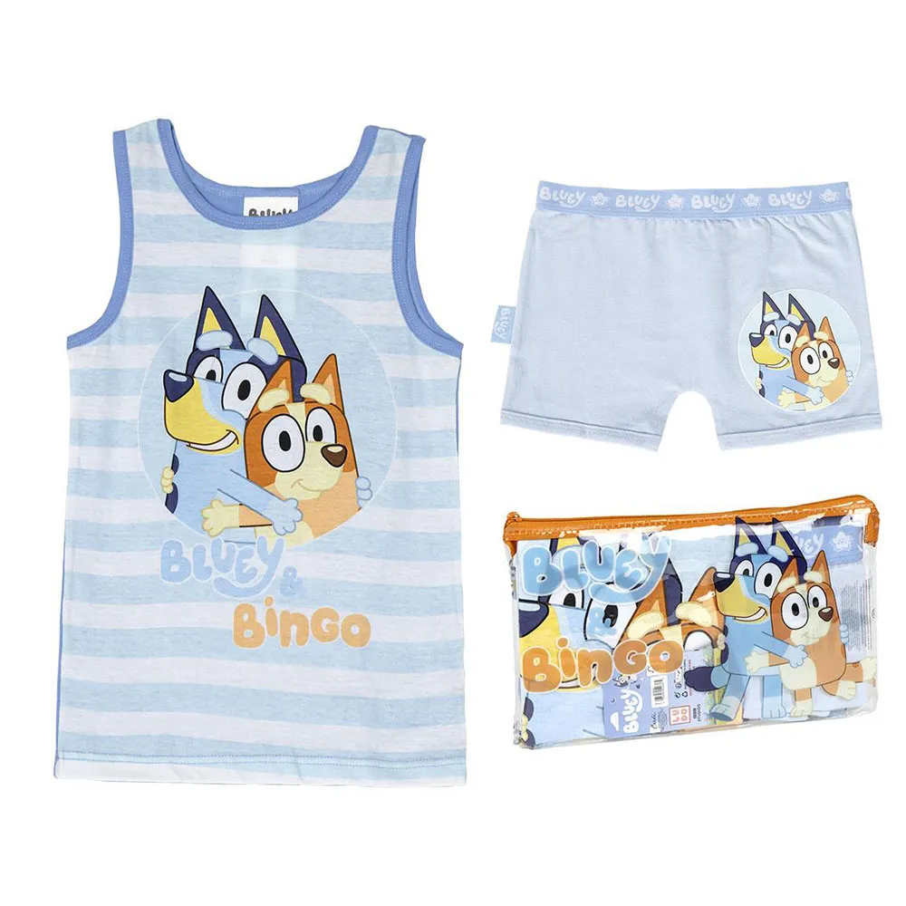 Cerda Group Bluey Ärmelloser Pyjama, Light blue, 5Y