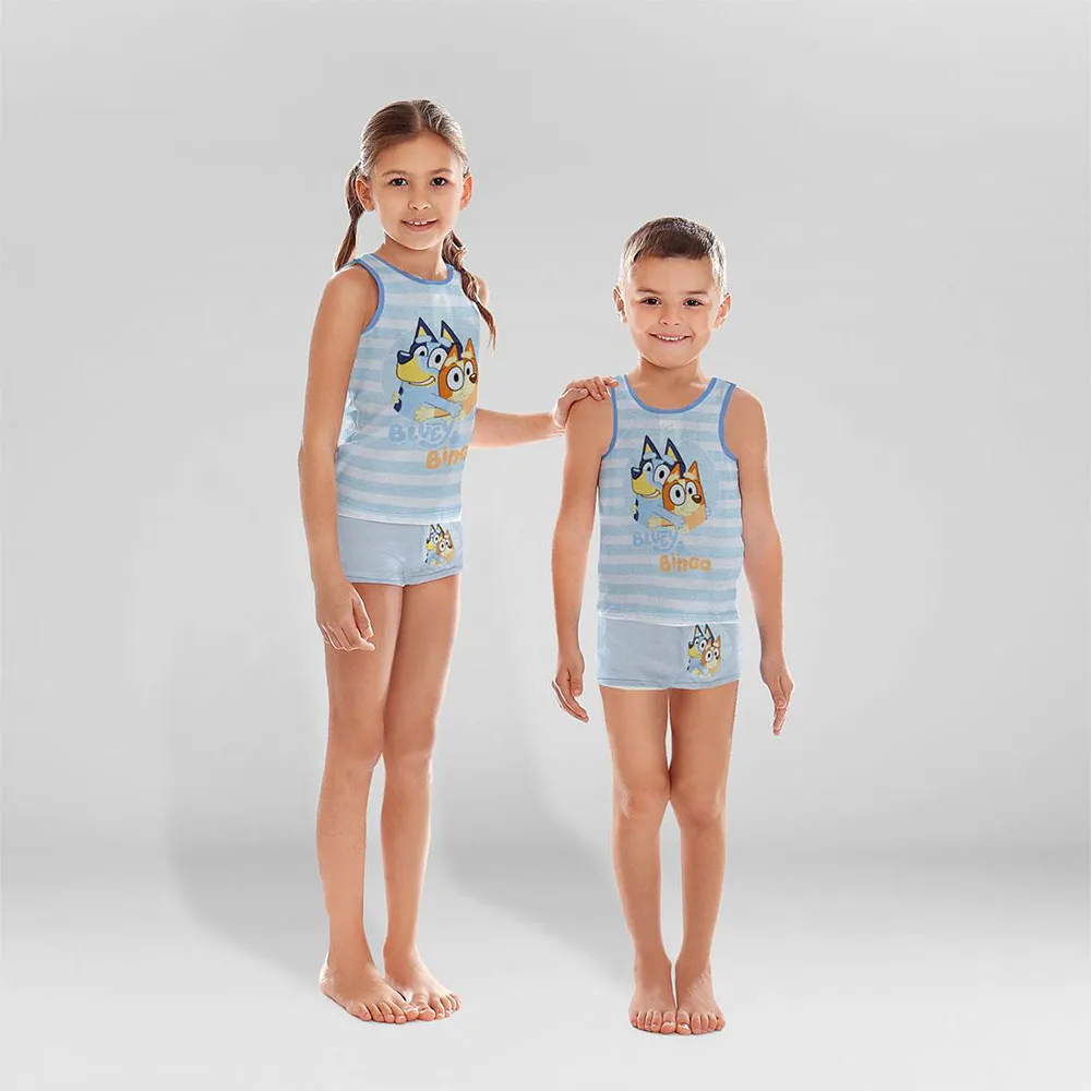 Cerda Group Bluey Ärmelloser Pyjama, Light blue, 5Y