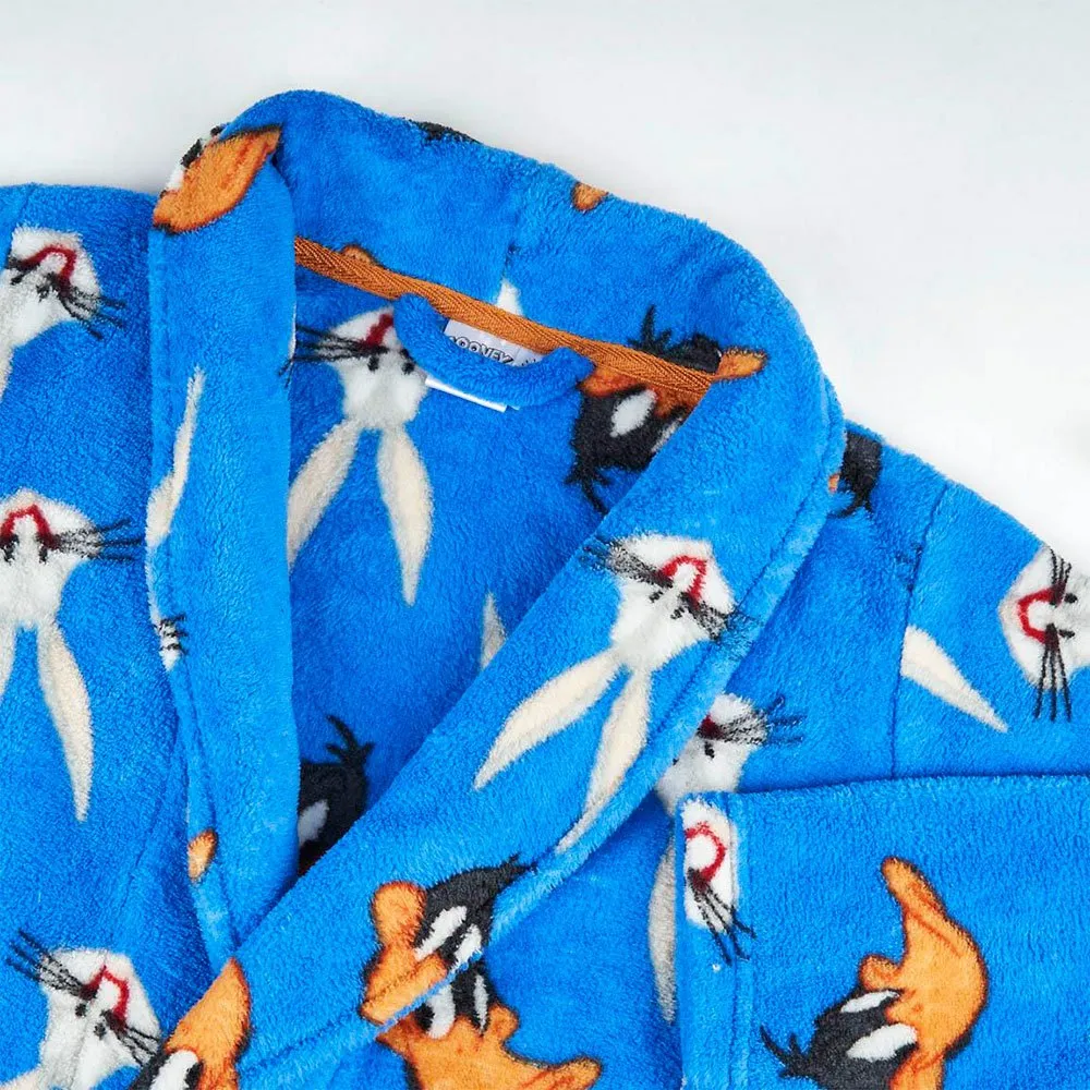Cerda Group Coral Fleece Looney Tunes Bademantel, Blue, 5Y