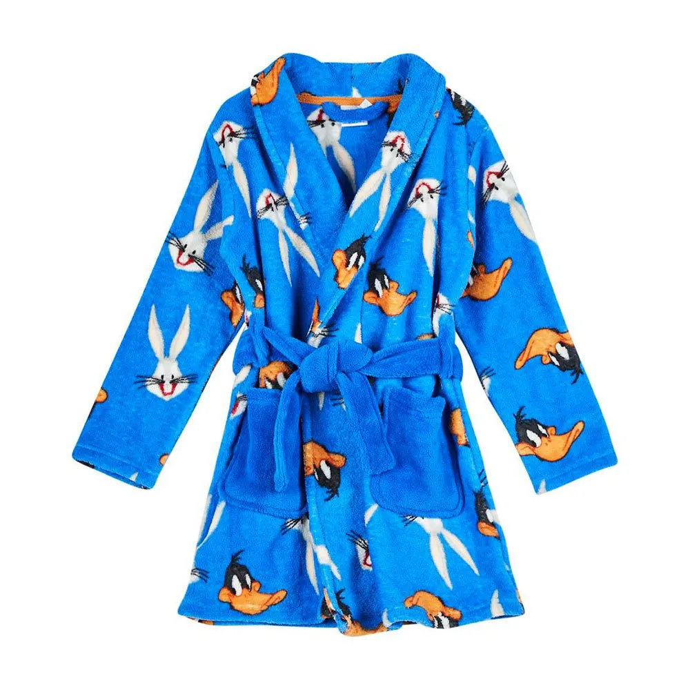 Cerda Group Coral Fleece Looney Tunes Bademantel, Blue, 5Y
