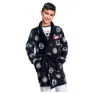 Cerda Group Coral Fleece Marvel Bademantel, Black, 7Y