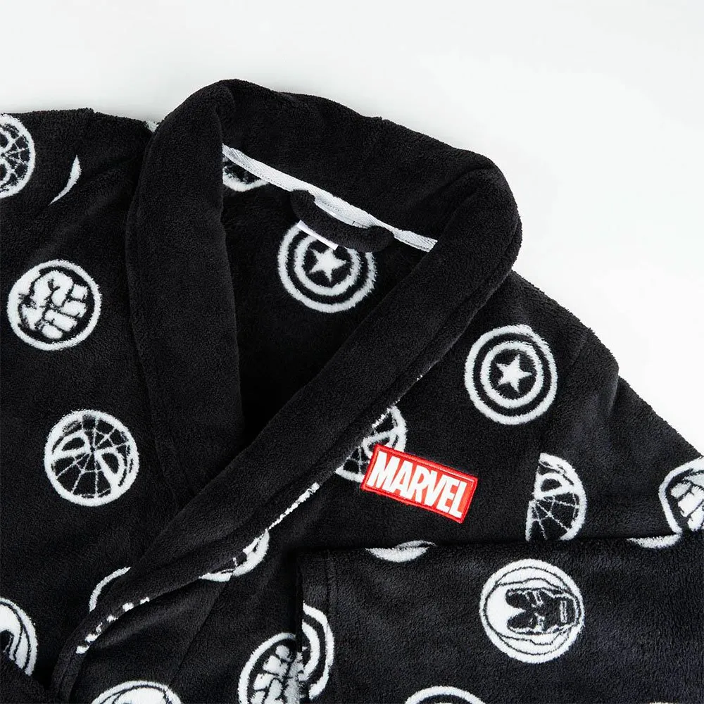Cerda Group Coral Fleece Marvel Bademantel, Black, 7Y Cerda Group Coral Fleece Marvel Bademantel, Black, 7Y