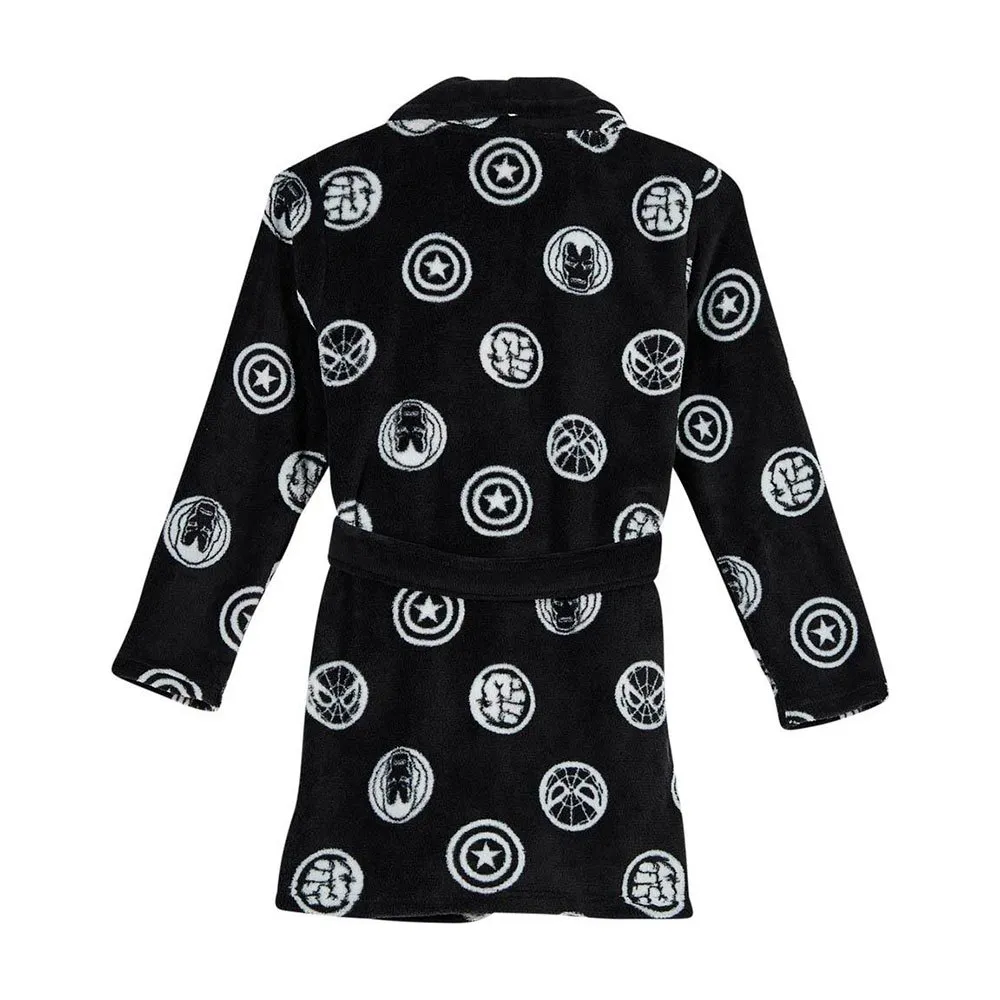 Cerda Group Coral Fleece Marvel Bademantel, Black, 7Y Cerda Group Coral Fleece Marvel Bademantel, Black, 7Y