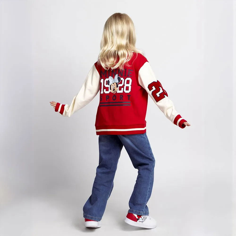 Cerda Group Cotton Brushed Baseball Minnie Jacke Cerda Group Cotton Brushed Baseball Minnie Jacke