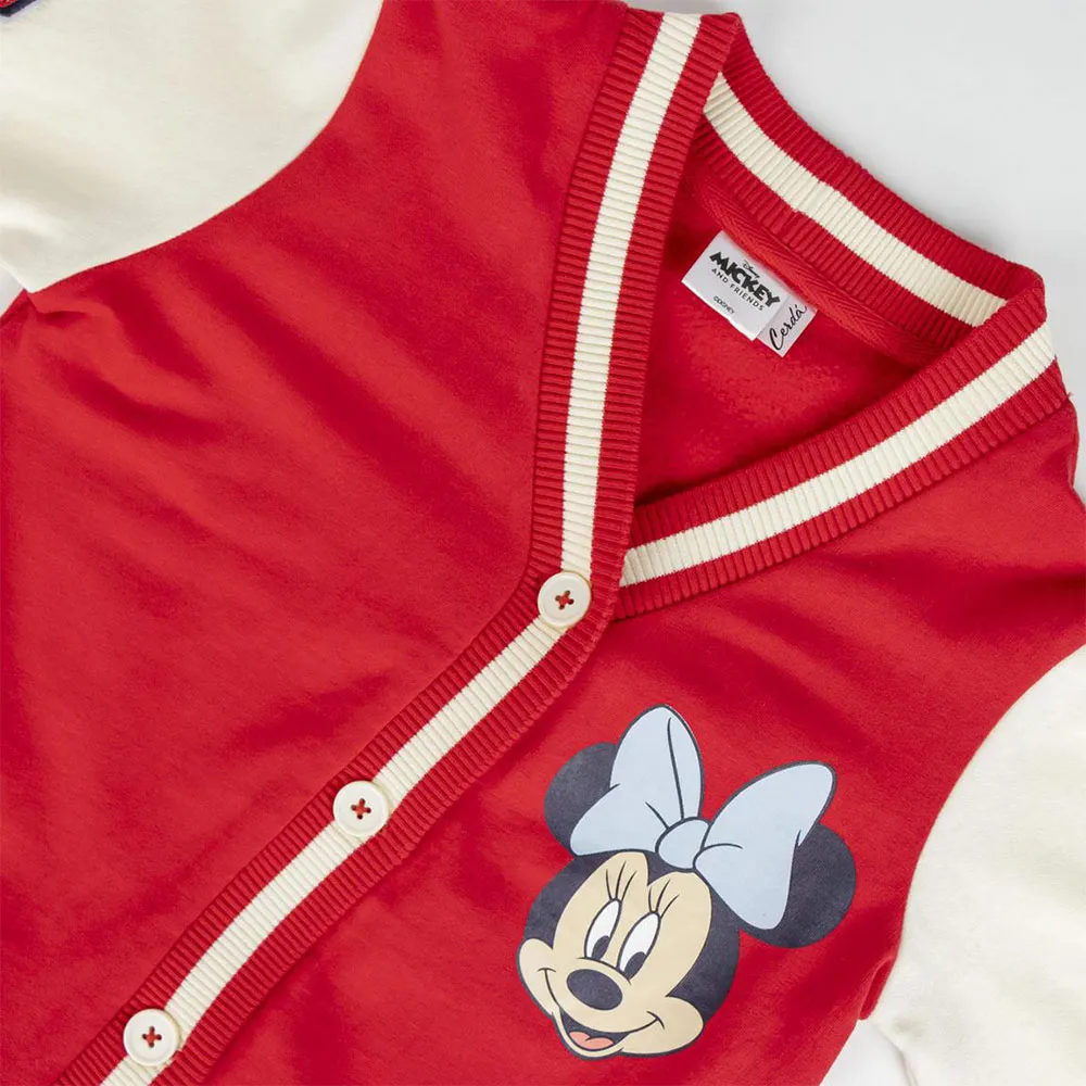 Cerda Group Cotton Brushed Baseball Minnie Jacke Cerda Group Cotton Brushed Baseball Minnie Jacke