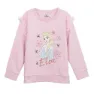 Cerda Group Cotton Brushed Frozen Sweatshirt, Light pink, 6Y