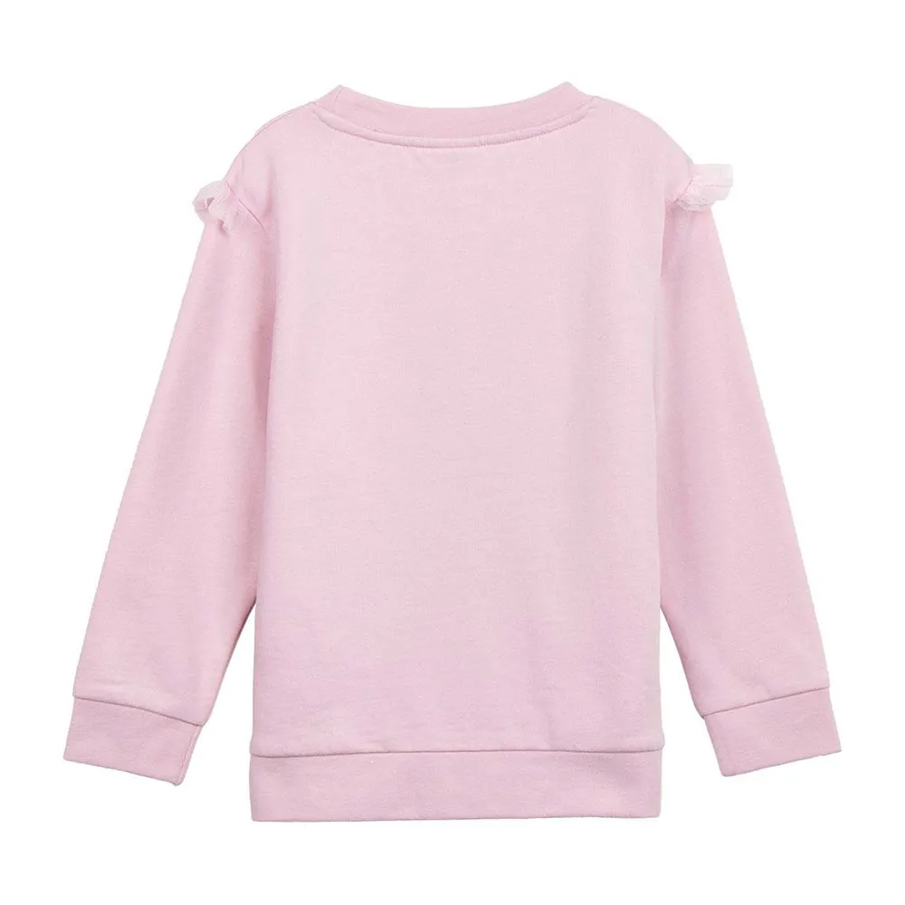 Cerda Group Cotton Brushed Frozen Sweatshirt, Light pink, 6Y