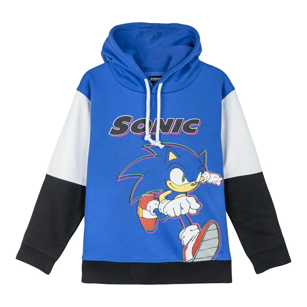 Cerda Group Cotton Brushed Sonic Kapuzenpullover, Blue, 8Y Cerda Group Cotton Brushed Sonic Kapuzenpullover, Blue, 8Y