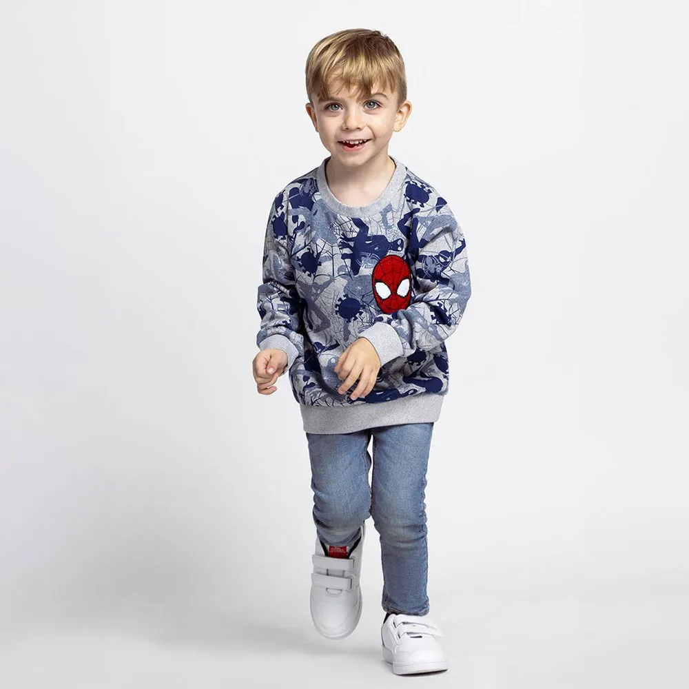 Cerda Group Cotton Brushed Spiderman Sweatshirt