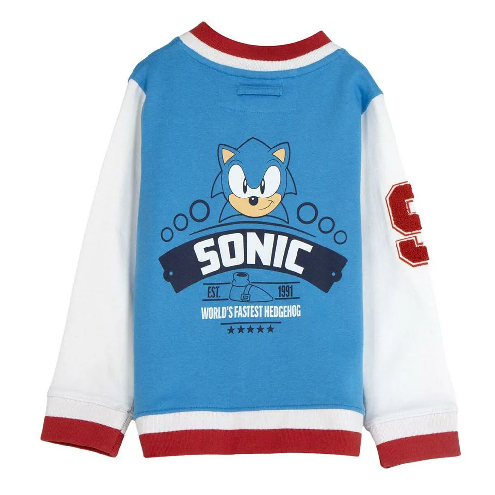 Cerda Group Gebürstete Baumwoll-baseball-sonic-jacke Cerda Group Gebürstete Baumwoll-baseball-sonic-jacke