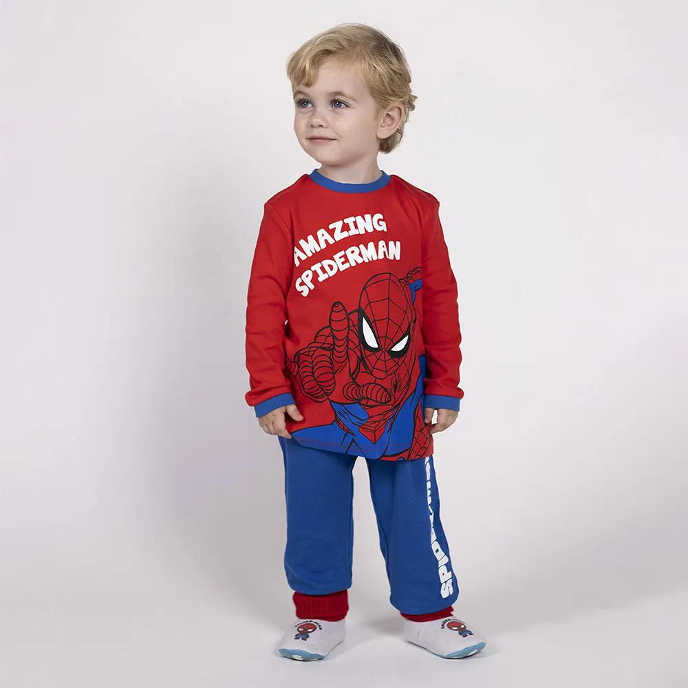 Cerda Group Interlock Spiderman Langarm-pyjama, Red / blue, 24MON Cerda Group Interlock Spiderman Langarm-pyjama, Red / blue, 24MON